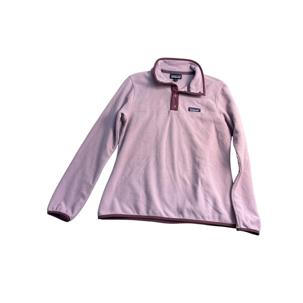 Patagonia Women Micro D Snap-T Fleece Pullover Purple Lavender 26020 Medium